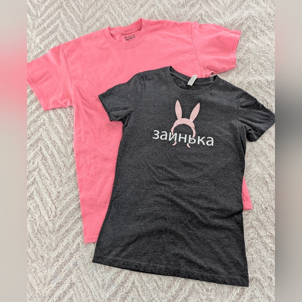 Bella Canvas & Gildan Pink Tee